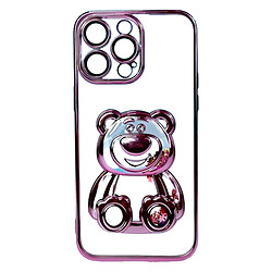 Чохол (накладка) Apple iPhone 13, Cute Shining Bear, Рожевий