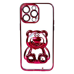 Чохол (накладка) Apple iPhone 13, Cute Shining Bear, Червоний