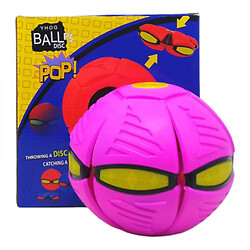 Мяч-трансформер "Flat Ball Disc: Мячик-фрисбы", розовый.