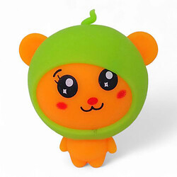 Игрушка-антистресс "Медвежонок", оранж+зеленая