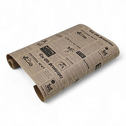 Крафт-бумага Подарочная, упаковочная Газета, ширина - 42 см, длина - 5 метров
