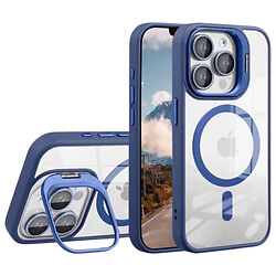 Чехол (накладка) Apple iPhone 15 Pro, Metal Stand Case, MagSafe, Dark Blue, Синий