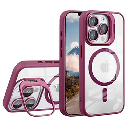 Чохол (накладка) Apple iPhone 14 Pro, Metal Stand Case, MagSafe, Сливовий