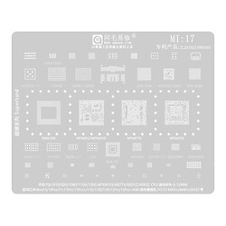 Трафарет Amaoe BGA Mi17 Xiaomi Redmi Note 11 SE / Redmi Note 12 Pro Plus / Redmi Note 11R / Redmi Note 12 Pro / Redmi Note 11E / Redmi Note 11 Pro Plus / Poco M3 Pro / POCO M4 Pro / Pocophone X3 GT / Redmi Note 11 / Redmi Note 11 Pro / Redmi Note 10