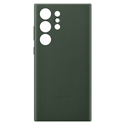 Чехол (накладка) Samsung S908 Galaxy S22 Ultra, Leather Case Color, Dark Green, Зеленый