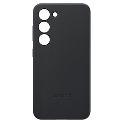 Чохол (накладка) Samsung S911 Galaxy S23, Leather Case Color, Чорний