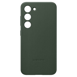 Чехол (накладка) Samsung S911 Galaxy S23, Leather Case Color, Dark Green, Зеленый