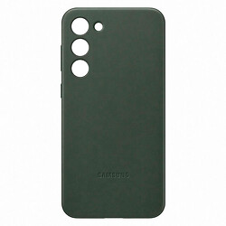 Чехол (накладка) Samsung S916 Galaxy S23 Plus, Leather Case Color, Dark Green, Зеленый