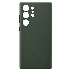 Чохол (накладка) Samsung S918 Galaxy S23 Ultra, Leather Case Color, Dark Green, Зелений