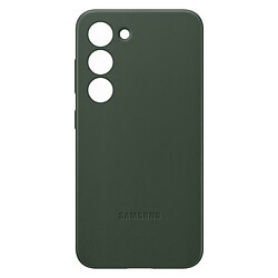 Чехол (накладка) Samsung Galaxy S24, Leather Case Color, Dark Green, Зеленый