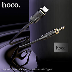 AUX кабель Hoco UPA30, Type-C, 1.0 м., 3.5 мм., Синий - № 4
