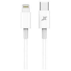 USB кабель Grand-X CL-03W Apple iPhone 15 Plus / iPhone 15 Pro Max / iPhone 15 / iPhone 15 Pro / iPhone SE 2022 / iPhone 14 Pro Max / iPhone 14 Plus / iPhone 14 Pro / iPhone 14 / iPhone 13 Pro / iPhone 13 Mini / iPhone 13, Lightning, 1.0 м., Білий