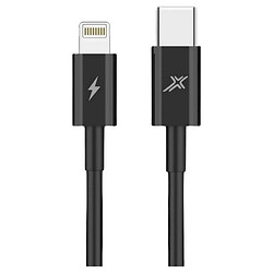 USB кабель Grand-X CL-07B Apple iPhone 15 Plus / iPhone 15 Pro Max / iPhone 15 / iPhone 15 Pro / iPhone SE 2022 / iPhone 14 Pro Max / iPhone 14 Plus / iPhone 14 Pro / iPhone 14 / iPhone 13 Pro / iPhone 13 Mini / iPhone 13, Lightning, 1.0 м., Чорний