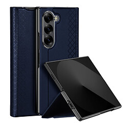 Чохол книжка) Samsung F956 Galaxy Fold 6, Dux Ducis Bril, Dark Blue, Синій