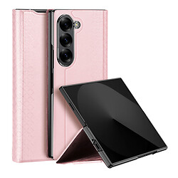 Чохол книжка) Samsung F956 Galaxy Fold 6, Dux Ducis Bril, Рожевий