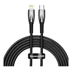 USB кабель Baseus CADH000101 Glimmer Apple iPhone SE 2022 / iPhone 14 Pro Max / iPhone 14 Plus / iPhone 14 Pro / iPhone 14 / iPhone 13 Pro / iPhone 13 Mini / iPhone 13 / iPhone 13 Pro Max / iPhone 12 Mini / iPhone 12 Pro Max, Lightning, 2.0 м., Черный