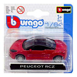 Машинка металева колекційна, "Peugeot RCZ", червоний, Bburago