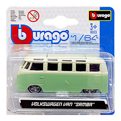 Машинка металева колекційна, "Volkswagen Van: Samba", оливковий, Bburago