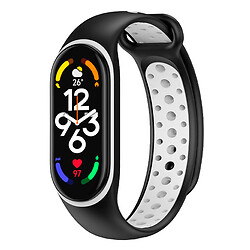 Ремінець Xiaomi Mi Band 5 / Mi Band 6, BeCover Nike, Black-White, Білий