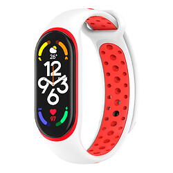 Ремешок Xiaomi Mi Band 5 / Mi Band 6, BeCover Nike, White-Red, Белый