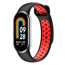 Ремінець Xiaomi Mi Band 8, BeCover Nike, Black-Red, Чорний