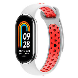 Ремінець Xiaomi Mi Band 8, BeCover Nike, White-Red, Білий