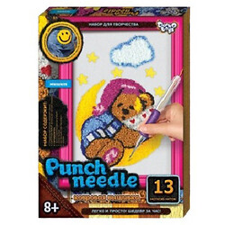 Ковровая вышивка "Punch needle: Мишка", PN-01-09, Danko Toys