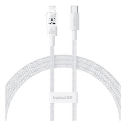 USB кабель Baseus P10373001111-00 Gem Apple iPhone 15 Plus / iPhone 15 Pro Max / iPhone 15 / iPhone 15 Pro / iPhone SE 2022 / iPhone 14 Pro Max / iPhone 14 Plus / iPhone 14 Pro / iPhone 14 / iPhone 13 Pro / iPhone 13 Mini, Lightning, 1.0 м., Белый