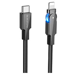 USB кабель Borofone BU41 Kelly Apple iPhone SE 2022 / iPhone 14 Pro Max / iPhone 14 Plus / iPhone 14 Pro / iPhone 14 / iPhone 13 Pro / iPhone 13 Mini / iPhone 13 / iPhone 13 Pro Max / iPhone 12 Mini / iPhone 12 Pro Max, Lightning, 1.2 м., Черный