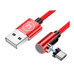 USB кабель USAMS US-SJ445 U54, Type-C, 1.0 м., Червоний