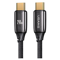 USB кабель USAMS US-SJ581 U82, Type-C, 2.0 м., Черный