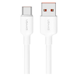 USB кабель USAMS US-SJ603 U84, Type-C, 3.0 м., Белый