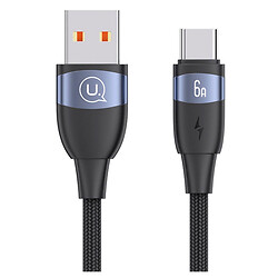 USB кабель USAMS US-SJ631 U85, Type-C, 2.0 м., Чорний