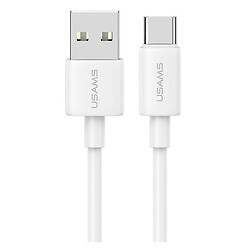 USB кабель USAMS US-SJ708 YD, Type-C, 1.0 м., Білий