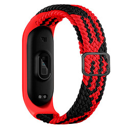 Ремешок Xiaomi Mi Band 3 / Mi Band 4, BeCover Elastic Nylon, Red-Black, Красный