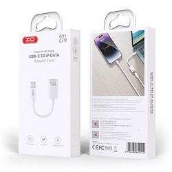 Адаптер XO NB-R268A Apple iPhone SE 2022 / iPhone 14 Pro Max / iPhone 14 Plus / iPhone 14 Pro / iPhone 14 / iPhone 13 Pro / iPhone 13 Mini / iPhone 13 / iPhone 13 Pro Max / iPhone 12 Mini / iPhone 12 Pro Max, Lightning, Type-C, 0.12 м., Білий - № 8