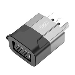 Адаптер XO GB016, DisplayPort, VGA, Сірий