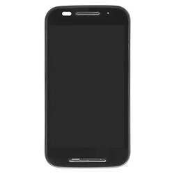 Дисплей (екран) Motorola XT1021 Moto E / XT1022 Moto E / XT1025 Moto E, Original (PRC), З сенсорним склом, З рамкою, Чорний