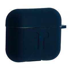 Чехол (накладка) Apple AirPods 3 / AirPods 4 mini, Silicone Classic Case, Dark Blue, Синий