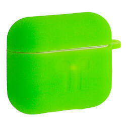 Чехол (накладка) Apple AirPods 3 / AirPods 4 mini, Silicone Classic Case, Lime Green, Зеленый