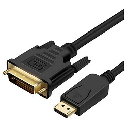 Кабель ProLogix DisplayPort-DVI, 1.8 м., Чорний