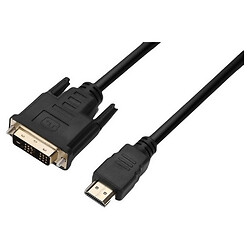 Кабель ProLogix Premium HDMI-DVI, 0.5 м., Чорний