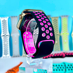 Ремешок Apple Watch 38 / Watch 40, Nike, Black-Purple, Черный - № 2