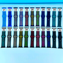 Ремешок Apple Watch 38 / Watch 40, Nike, Black-Purple, Черный - № 8