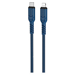 USB кабель Hoco X59 Victory Apple iPhone SE 2022 / iPhone 14 Pro Max / iPhone 14 Plus / iPhone 14 Pro / iPhone 14 / iPhone 13 Pro / iPhone 13 Mini / iPhone 13 / iPhone 13 Pro Max / iPhone 12 Mini / iPhone 12 Pro Max, Lightning, 1.0 м., Синий