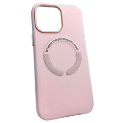 Чехол (накладка) Apple iPhone XR, Leather Case WCMS, MagSafe, Pink Sand, Розовый