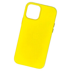 Чехол (накладка) Apple iPhone 11 Pro Max, Leather Case Color, MagSafe, Canary Yellow, Желтый