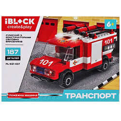 Конструктор "Транспорт: Пожарная служба", 187 дет., Iblock