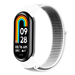 Ремінець Xiaomi Mi Band 8, Nylon, White-Gray, Білий