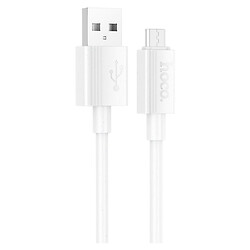 USB кабель Hoco X107 Favor, MicroUSB, 1.2 м., Белый